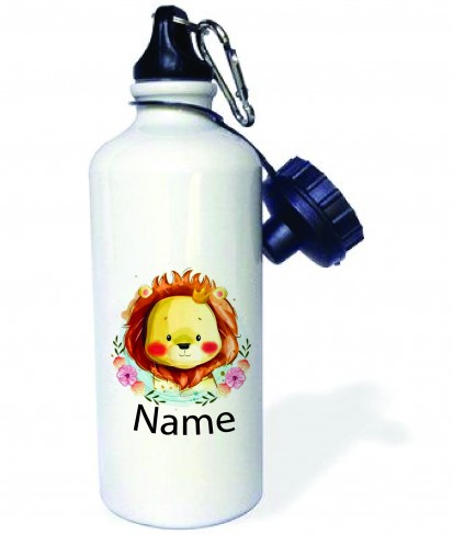 Personalised Baby Lion Cute Aluminum Water Bottle with Name